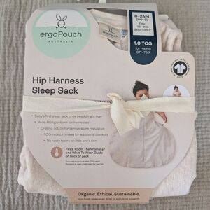 NWT Ergopouch Hip Harness Sleep Sack, 1.0 TOG, 8-24 Months